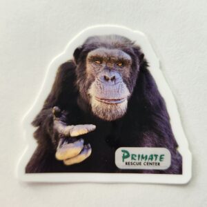 Rodney Chimpanzee Die-Cut Sticker